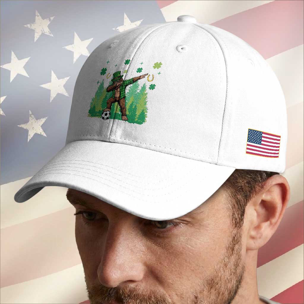 Lucky Sasquatch Soccer Player Baseball Cap Funny St Patricks Day Gift TS12 Print Your Wear