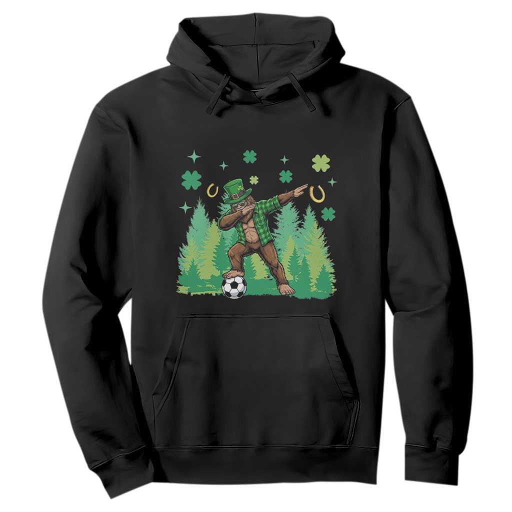 Lucky Sasquatch Soccer Player Hoodie Funny St Patricks Day Gift TS12 Black Print Your Wear
