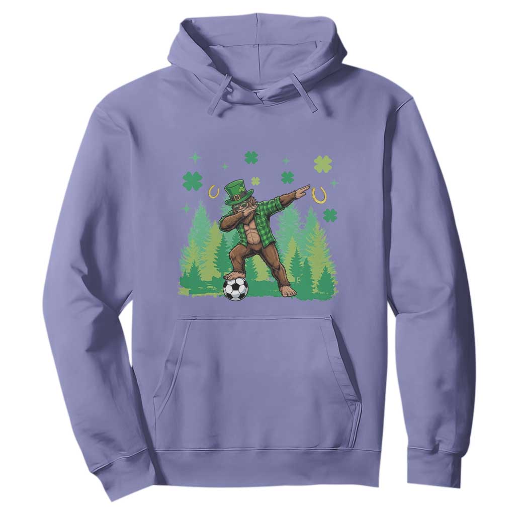 Lucky Sasquatch Soccer Player Hoodie Funny St Patricks Day Gift TS12 Violet Print Your Wear