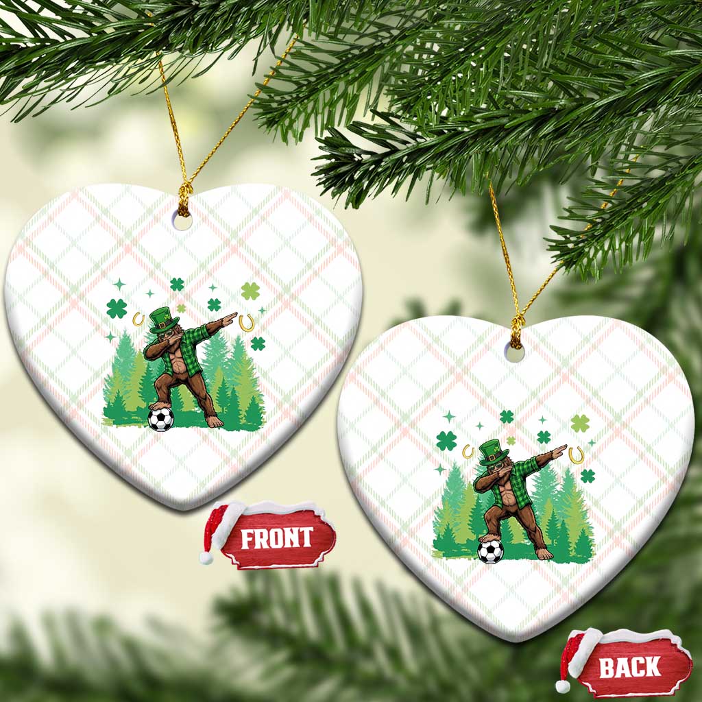 Lucky Sasquatch Soccer Player Ceramic Ornament Funny St Patricks Day Gift TS12 Print Your Wear