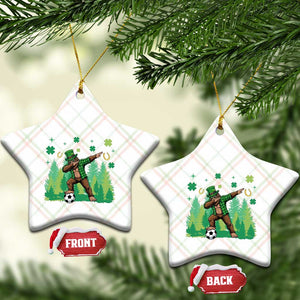 Lucky Sasquatch Soccer Player Ceramic Ornament Funny St Patricks Day Gift TS12 Print Your Wear