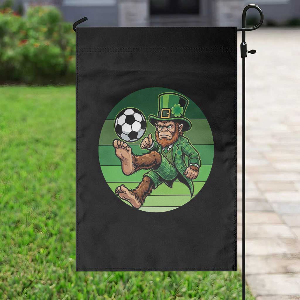 Funny Bigfoot Playing Soccer Garden Flag St Patricks Day TS12 Print Your Wear
