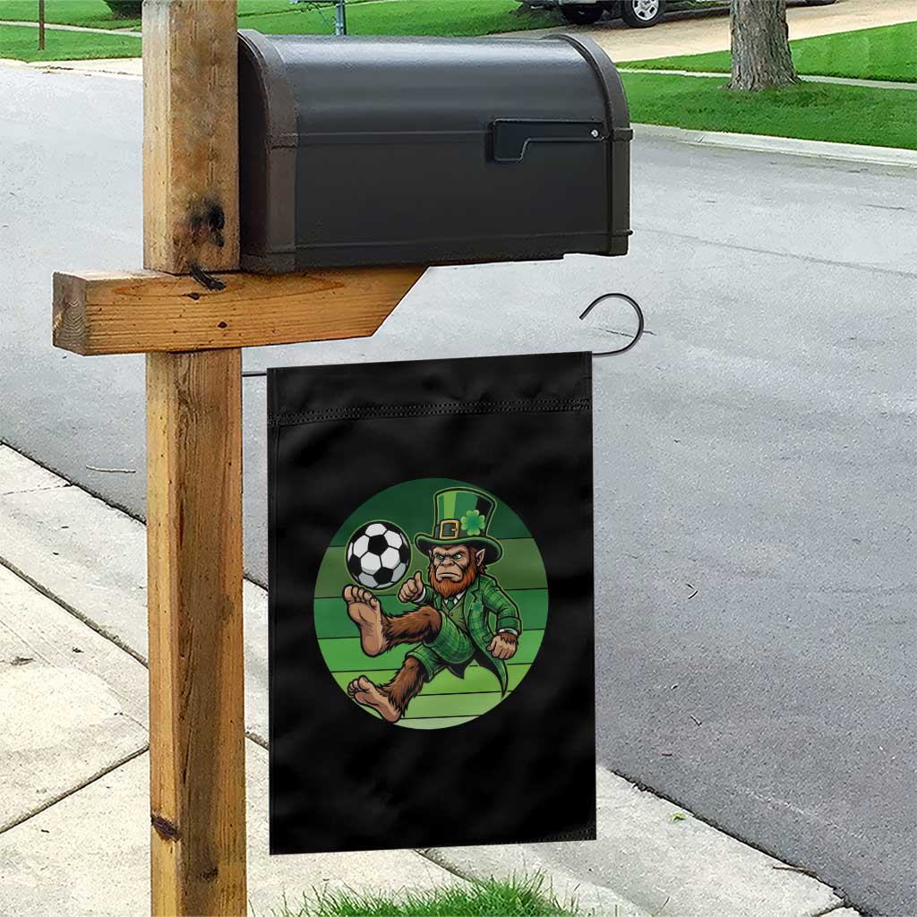 Funny Bigfoot Playing Soccer Garden Flag St Patricks Day TS12 Print Your Wear