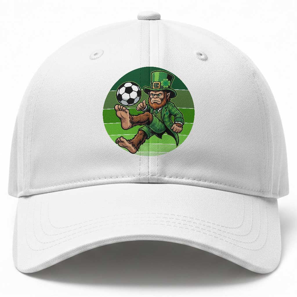 Funny Bigfoot Playing Soccer Baseball Cap St Patricks Day TS12 Print Your Wear