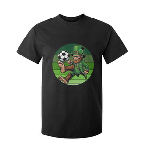 Funny Bigfoot Playing Soccer T Shirt For Kid St Patricks Day TS12 Black Print Your Wear