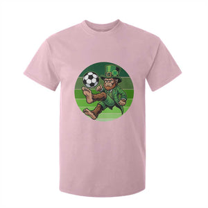 Funny Bigfoot Playing Soccer T Shirt For Kid St Patricks Day TS12 Light Pink Print Your Wear