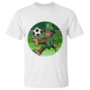 Funny Bigfoot Playing Soccer T Shirt St Patricks Day TS12 White Print Your Wear