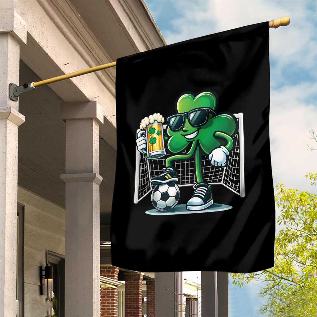 Funny Irish Shamrock Dabbing Soccer Garden Flag St Patricks Day TS12 Print Your Wear