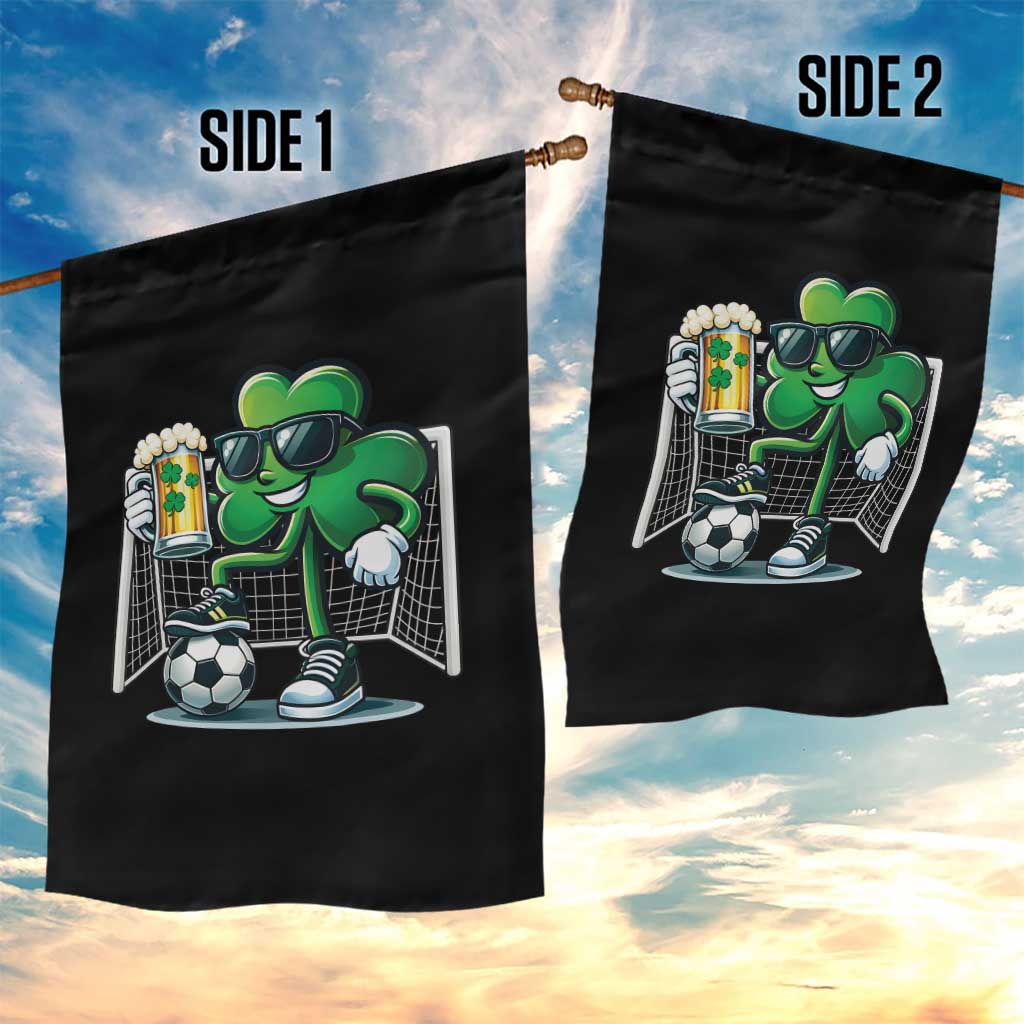 Funny Irish Shamrock Dabbing Soccer Garden Flag St Patricks Day TS12 Print Your Wear