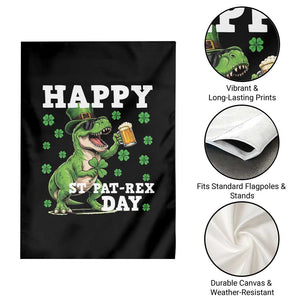 Happy St Pat Rex Day Garden Flag Funny Dinosaur Drinking Beer TS12 Print Your Wear