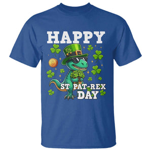 Happy St Pat Rex Day T Shirt St Patricks Day Dino Lover TS12 Royal Blue Print Your Wear