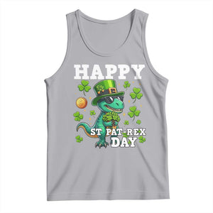 Happy St Pat Rex Day Tank Top St Patricks Day Dino Lover TS12 Athletic Heather Print Your Wear