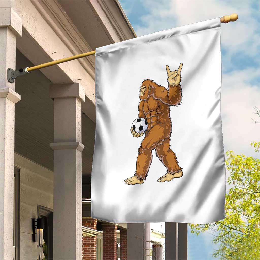 Funny Bigfoot Soccer Player Garden Flag Folklore Cryptid Gift TS12 Print Your Wear