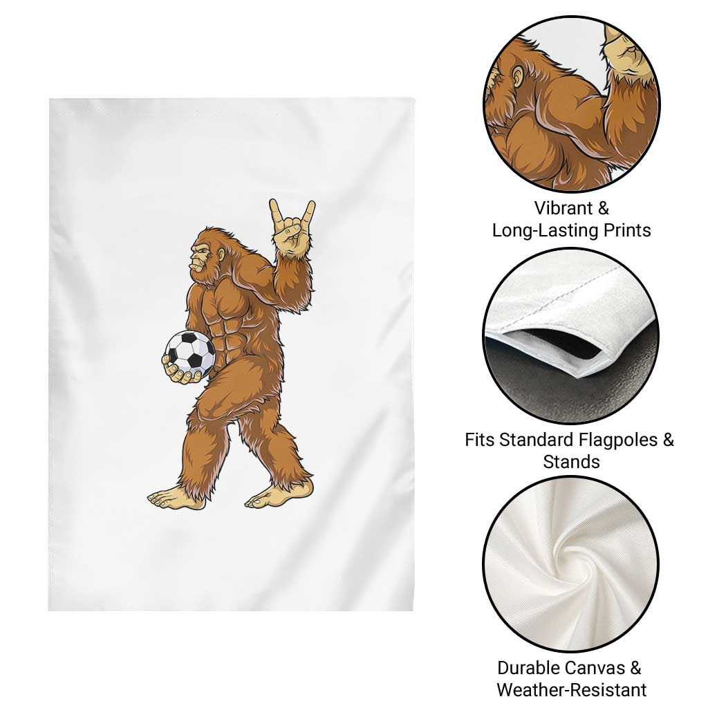 Funny Bigfoot Soccer Player Garden Flag Folklore Cryptid Gift TS12 Print Your Wear