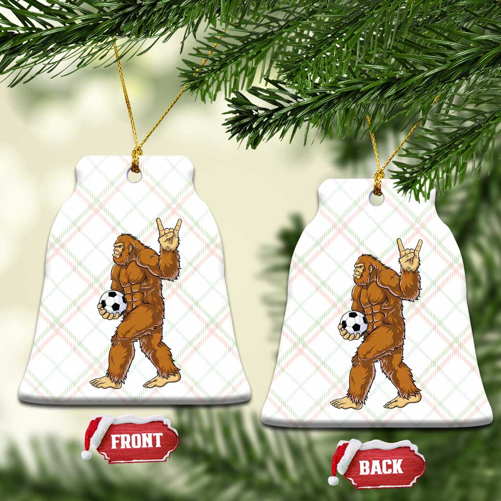 Funny Bigfoot Soccer Player Ceramic Ornament Folklore Cryptid Gift TS12 Print Your Wear