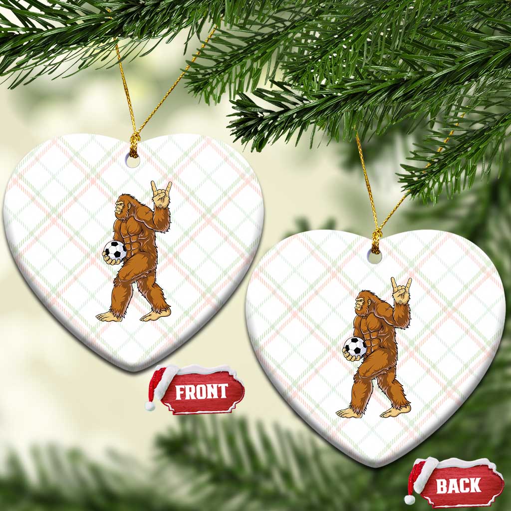 Funny Bigfoot Soccer Player Ceramic Ornament Folklore Cryptid Gift TS12 Print Your Wear