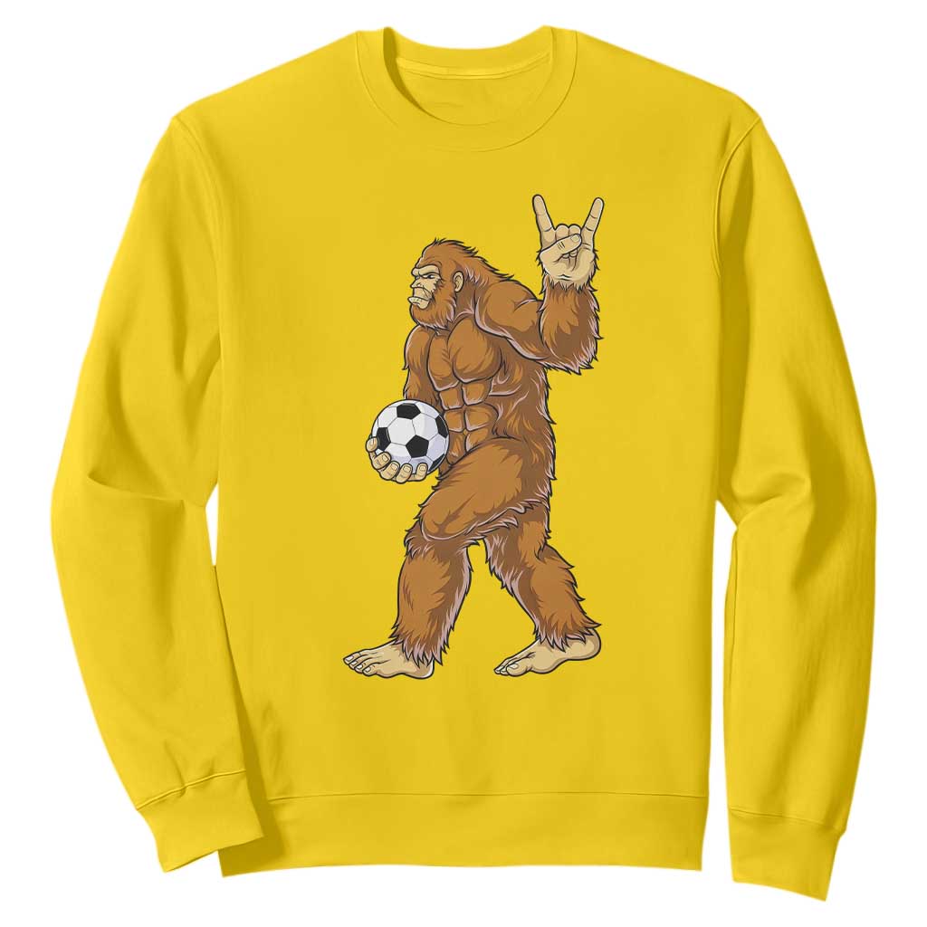 Funny Bigfoot Soccer Player Sweatshirt Folklore Cryptid Gift TS12 Daisy Print Your Wear