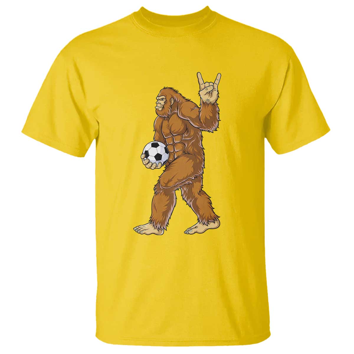 Funny Bigfoot Soccer Player T Shirt Folklore Cryptid Gift TS12 Daisy Print Your Wear