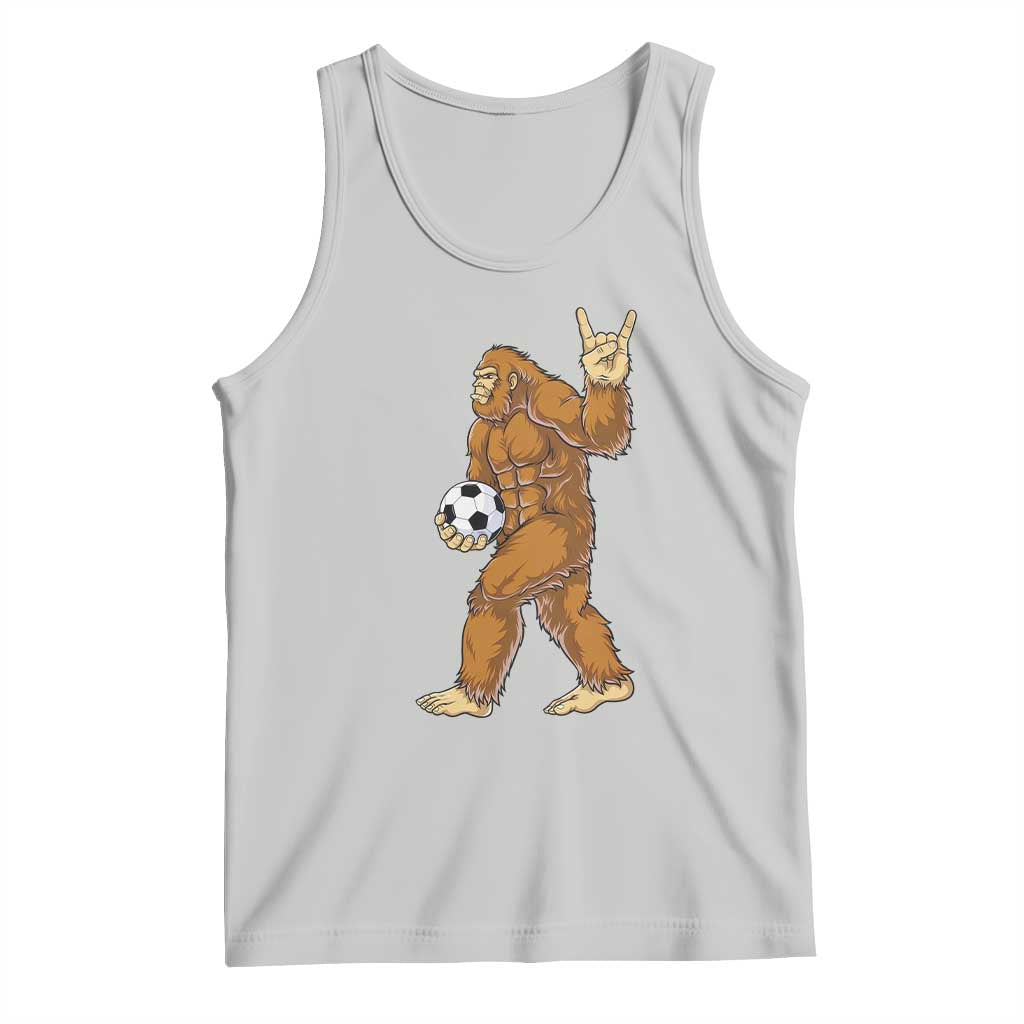Funny Bigfoot Soccer Player Tank Top Folklore Cryptid Gift TS12 Ash Print Your Wear