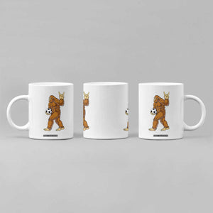 Funny Bigfoot Soccer Player Coffee Mug Folklore Cryptid Gift TS12 Print Your Wear