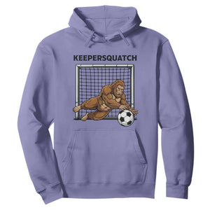 Funny Bigfoot Soccer Goalkeeper Hoodie Keepersquatch TS12 Violet Print Your Wear