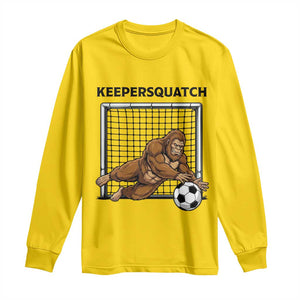 Funny Bigfoot Soccer Goalkeeper Long Sleeve Shirt Keepersquatch TS12 Daisy Print Your Wear