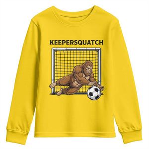 Funny Bigfoot Soccer Goalkeeper Youth Sweatshirt Keepersquatch TS12 Daisy Print Your Wear