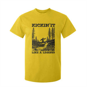 Kickin It Like A Legend T Shirt For Kid Funny Bigfoot Soccer Player TS12 Daisy Print Your Wear