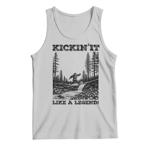 Kickin It Like A Legend Tank Top Funny Bigfoot Soccer Player TS12 Ash Print Your Wear