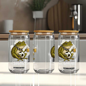 Funny Frog Lover Glass Can Soccer And Beer That Is Why I Am Here TS12 Print Your Wear