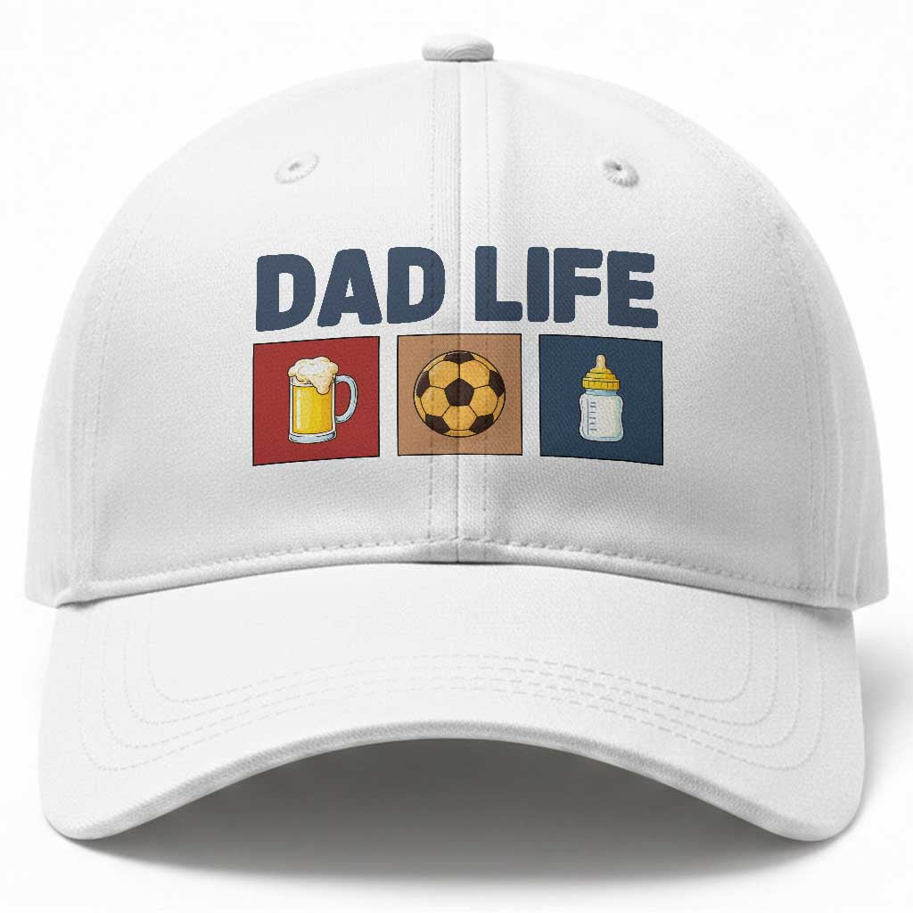 Dad Life Soccer Beer Baby Bottle Baseball Cap Fathers Day Gift TS12 Print Your Wear