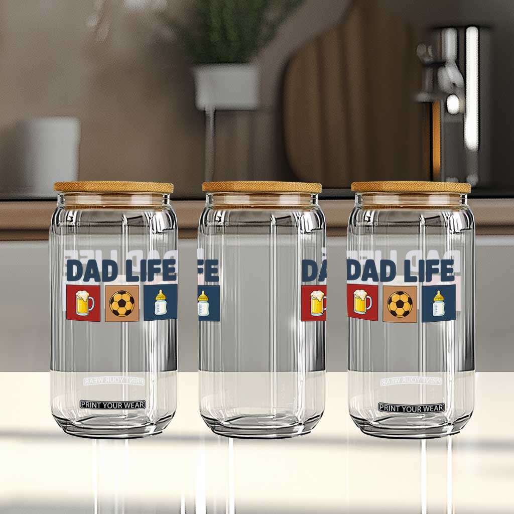 Dad Life Soccer Beer Baby Bottle Glass Can Fathers Day Gift TS12 Print Your Wear