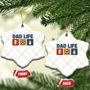 Dad Life Soccer Beer Baby Bottle Ceramic Ornament Fathers Day Gift TS12 Print Your Wear