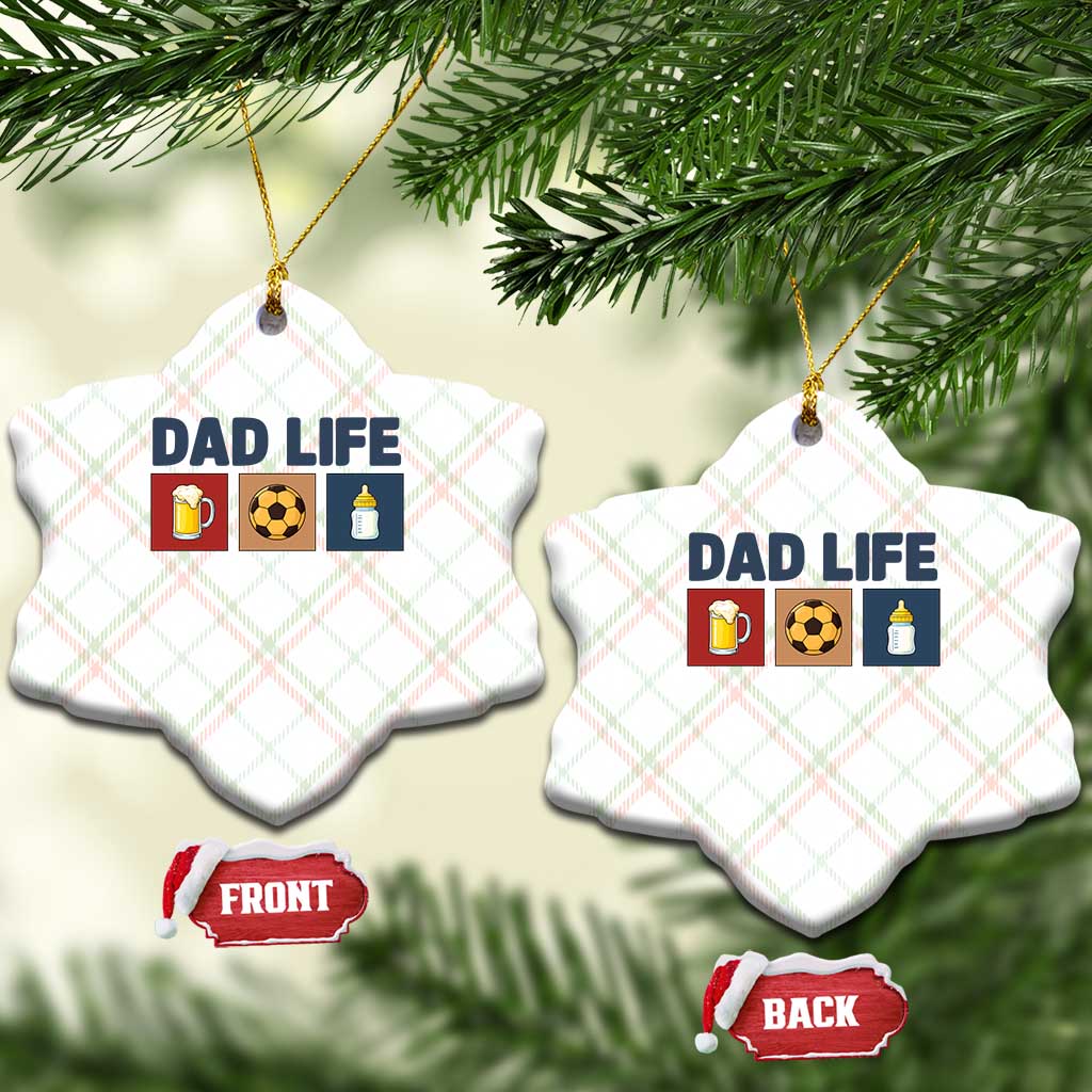Dad Life Soccer Beer Baby Bottle Ceramic Ornament Fathers Day Gift TS12 Print Your Wear