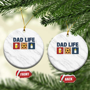 Dad Life Soccer Beer Baby Bottle Ceramic Ornament Fathers Day Gift TS12 1pc White Marble Print Your Wear
