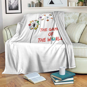 Soccer Dandelion Flower Throw Blanket The Game Of The World TS12 Print Your Wear