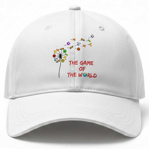Soccer Dandelion Flower Baseball Cap The Game Of The World TS12 Print Your Wear