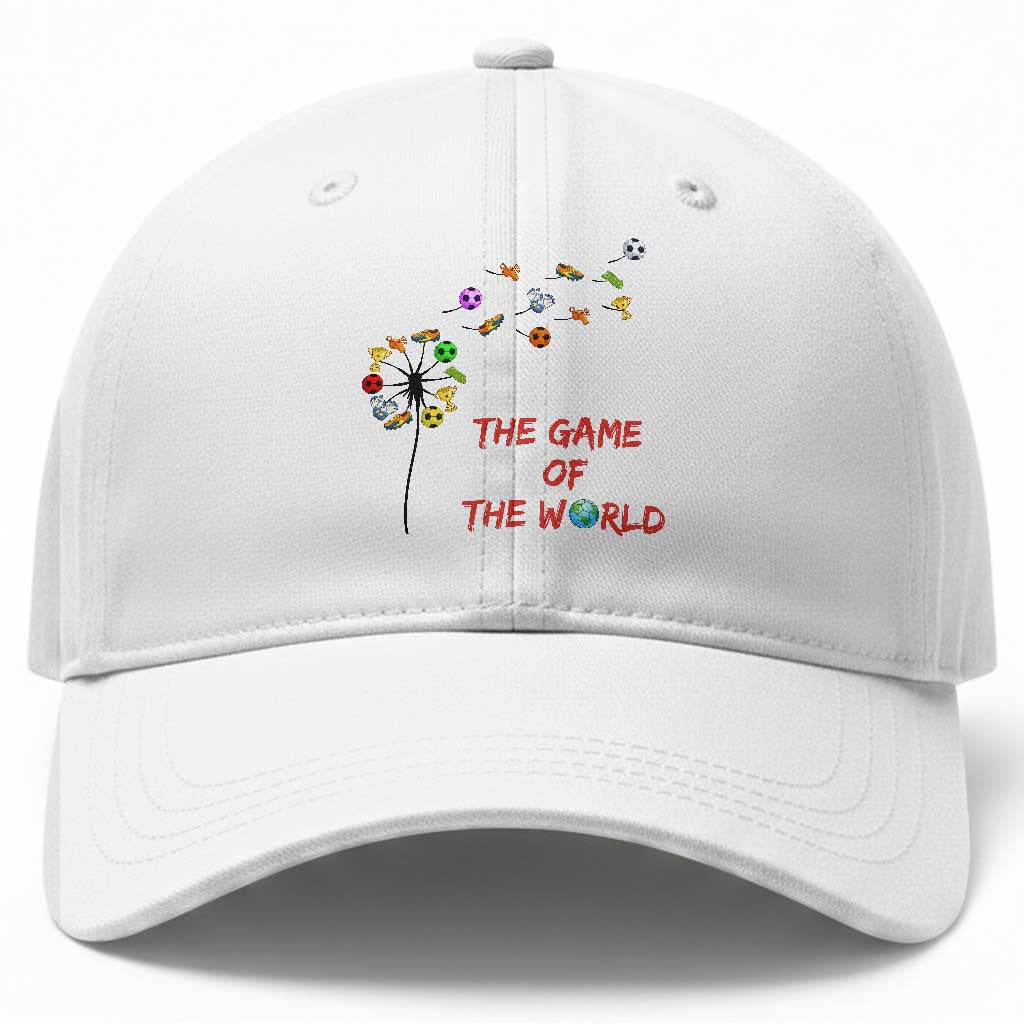 Soccer Dandelion Flower Baseball Cap The Game Of The World TS12 Print Your Wear