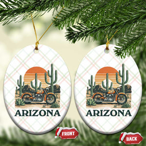 Arizona Motorcycle Ceramic Ornament Vintage Desert Highway Rider Gift TS12 Print Your Wear