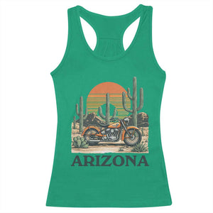 Arizona Motorcycle Racerback Tank Top Vintage Desert Highway Rider Gift TS12 Irish Green Print Your Wear