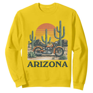 Arizona Motorcycle Sweatshirt Vintage Desert Highway Rider Gift TS12 Daisy Print Your Wear