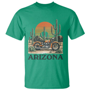 Arizona Motorcycle T Shirt Vintage Desert Highway Rider Gift TS12 Irish Green Print Your Wear
