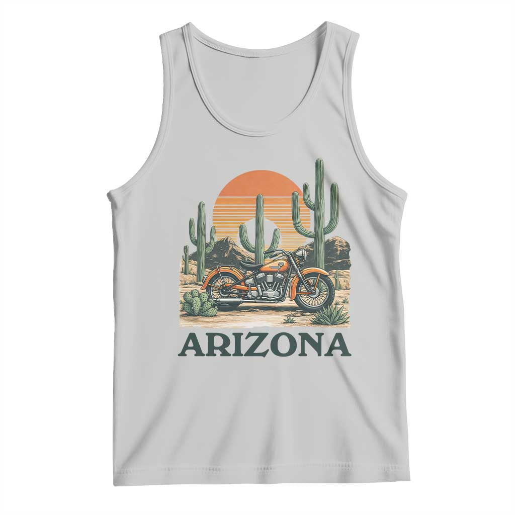 Arizona Motorcycle Tank Top Vintage Desert Highway Rider Gift TS12 Ash Print Your Wear