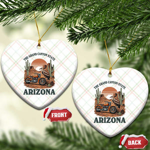 Vintage Arizona Motorcycle Rider Ceramic Ornament Desert Cactus Grand Canyon State TS12 Print Your Wear