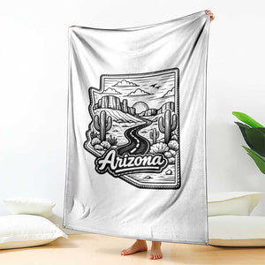 Vintage Arizona Pride Throw Blanket Cactus Desert Western Landscape TS12 Print Your Wear