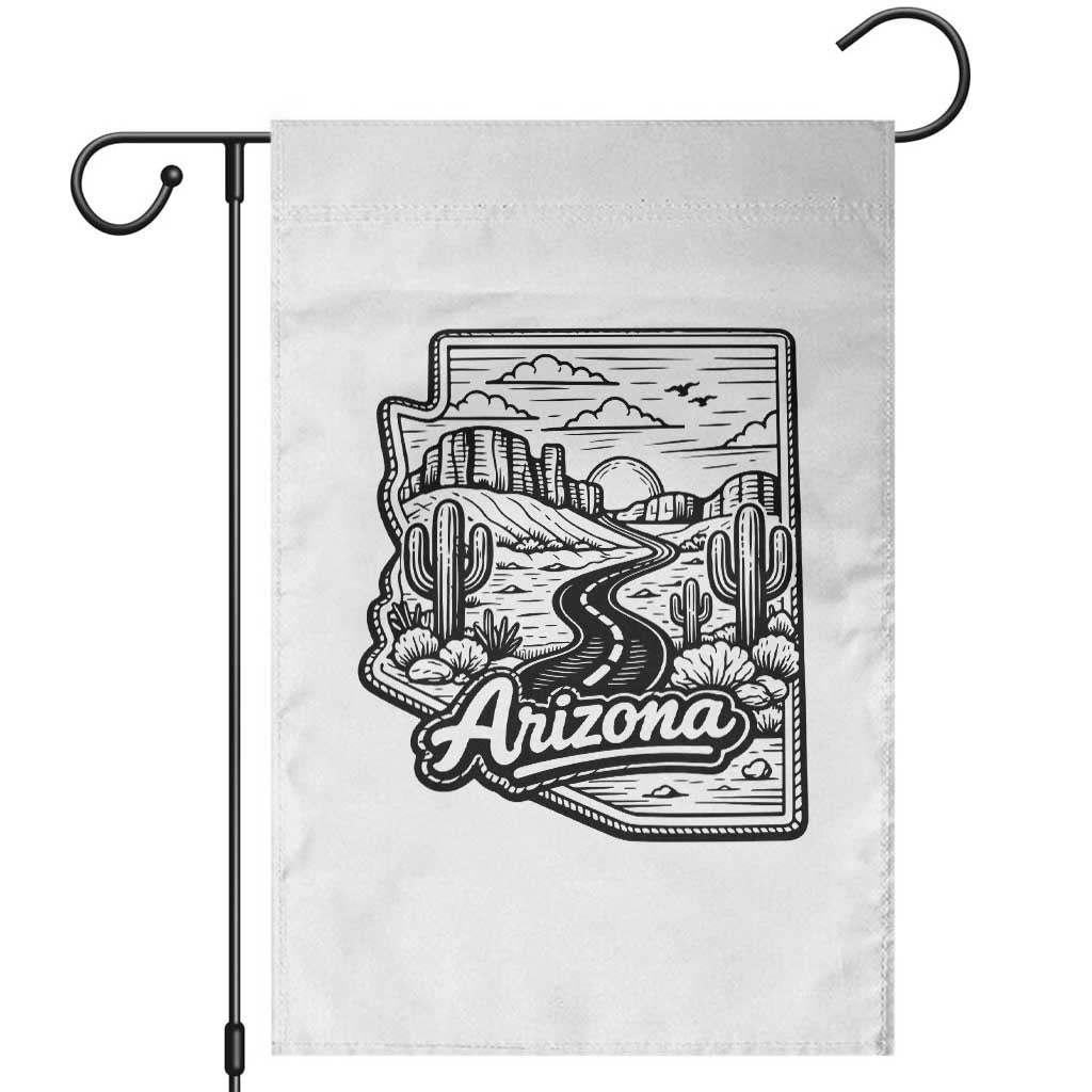 Vintage Arizona Pride Garden Flag Cactus Desert Western Landscape TS12 White Print Your Wear