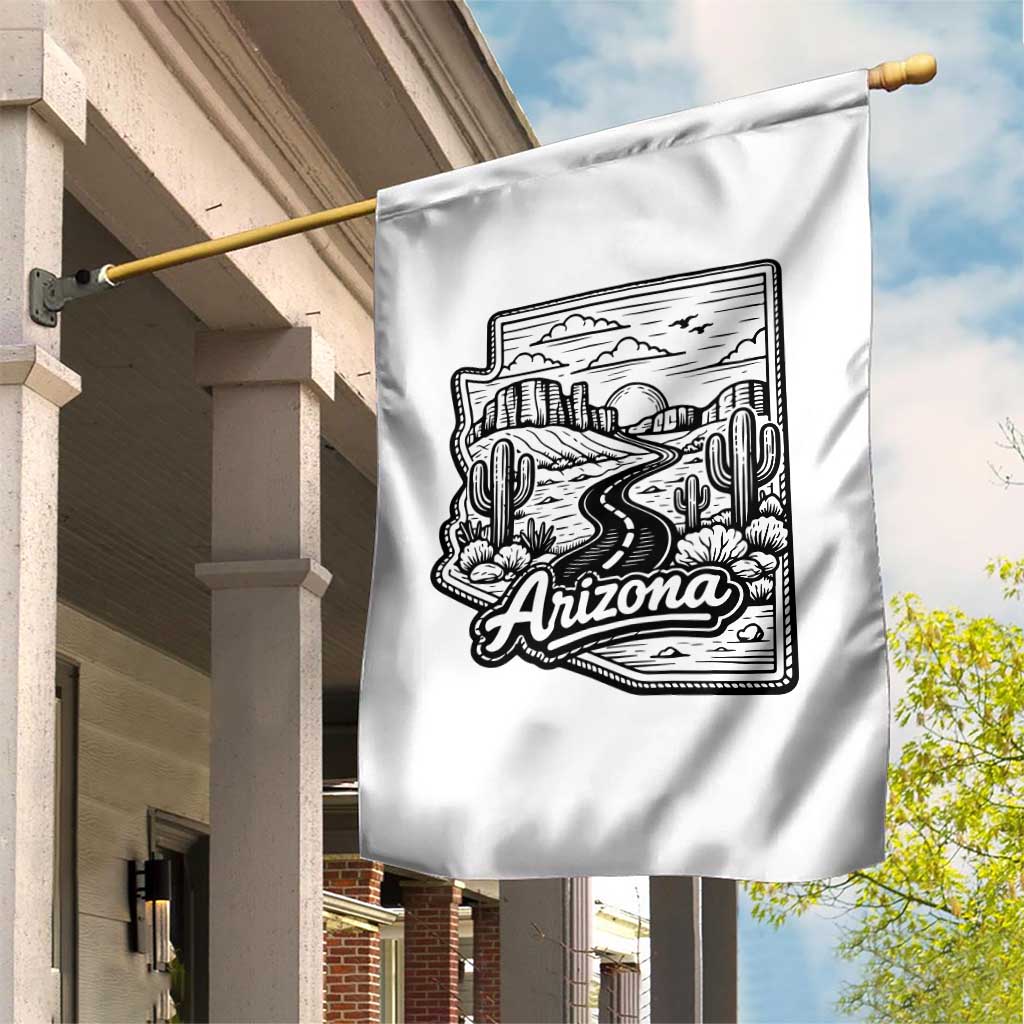 Vintage Arizona Pride Garden Flag Cactus Desert Western Landscape TS12 Print Your Wear