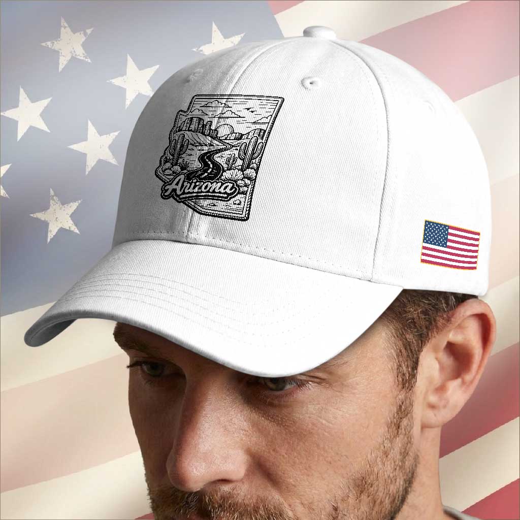 Vintage Arizona Pride Baseball Cap Cactus Desert Western Landscape TS12 Print Your Wear