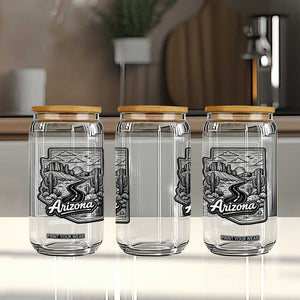 Vintage Arizona Pride Glass Can Cactus Desert Western Landscape TS12 Print Your Wear