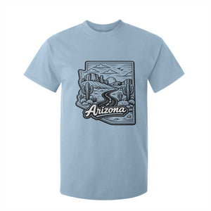 Vintage Arizona Pride T Shirt For Kid Cactus Desert Western Landscape TS12 Light Blue Print Your Wear